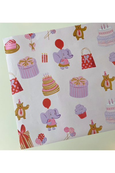 Wrapping Paper - Birthday Bash Print